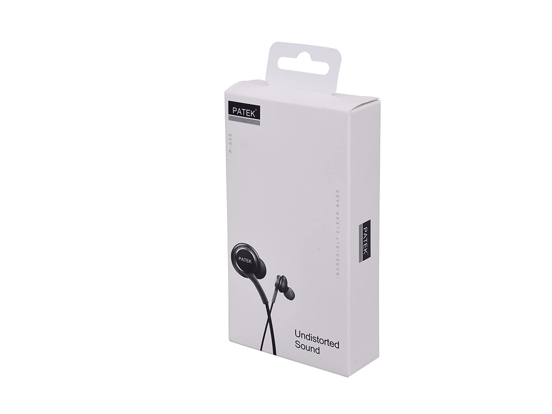 Patek P-555 Handsfree Wired Headset With Mic - Black in Qatar Patek P-555 Handsfree Wired Headset With Mic - Black in Qatar